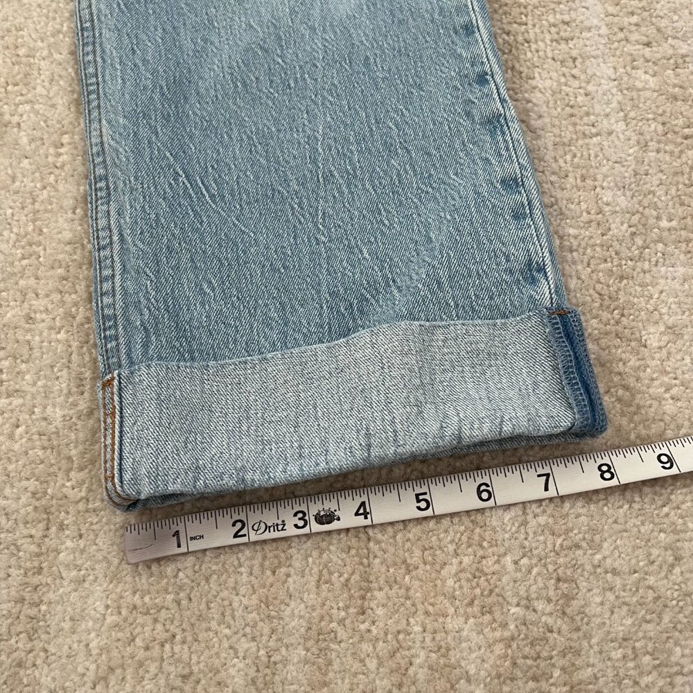 Abercrombie & Fitch Low Rise Baggy Blue Jeans 25/0 Short - Picture 6 of 10